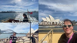 Sydney Vacation Vlog Ep. 4 || Myer Haul & Exploring the Sydney Harbor before the concert