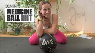 30 Min Medicine Ball HIIT Full Body Workout