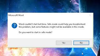(SOLVED) Microsoft Word Couldn't Start Last Time Safe Mode Could Help You Troubleshoot The Problem