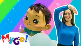 Learn Rainbow Colors | MyGo! Sign Language For Kids | Lellobee Kids Songs