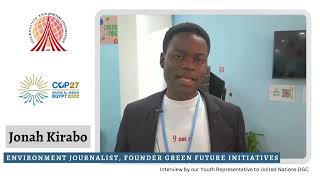 Jonah Kirabo, ENVIRONMENT JOURNALIST, FOUNDER GREEN FUTURE INITIATIVES