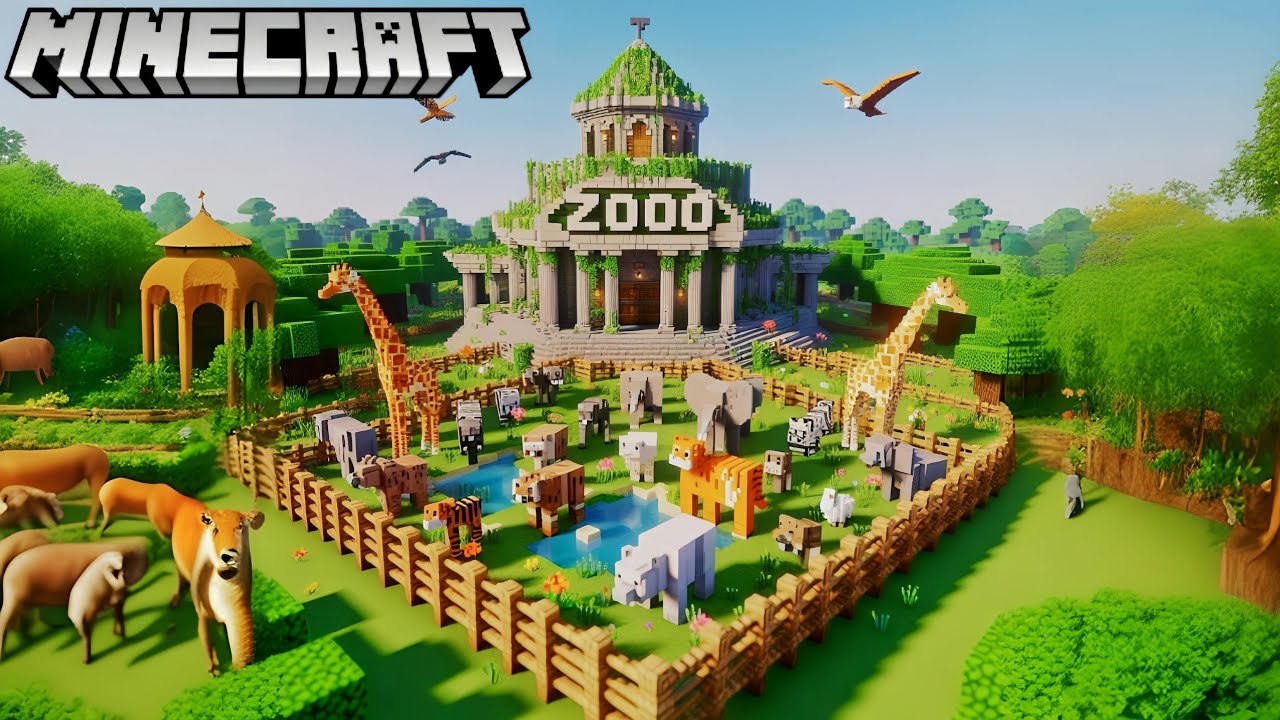 I Build Zoo In Minecraft Youtube