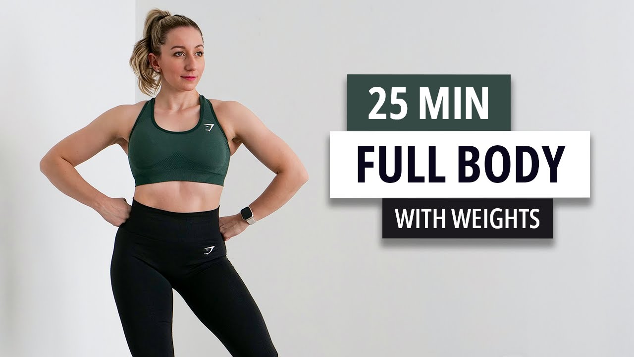 25 Min Full Body HIIT Workout With Weights - Burn Lot's Of Calories At ...