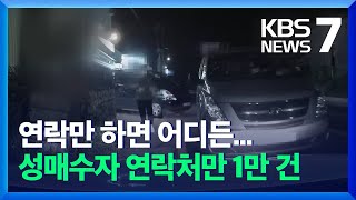 가정집·모텔 출장 성매매…성매수자 연락처만 1만 건 / KBS  2021.11.11.
