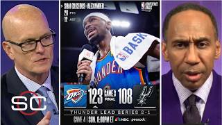 FULL ESPN reacts to SGA lead OKC win Game 3 to take a 2-1 series lead in the NBA Conference Finals