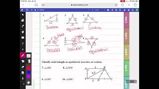 5-1 Classifying Triangles by Angles and Sides
