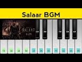 Salaar BGM Piano Tutorial | Prabhash