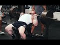 Raw Push Session with 500lb bencher