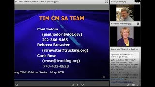 Talking TIM Webinar Series May 2019