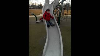 Ryan on the big slide