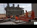 Unloading Transformer with Power Puller: Manual Tool for Foundation Placement #TransformerUnloading