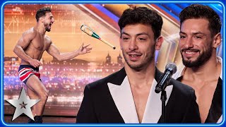 SEXY JUGGLERS Messoudi Brothers impress Judges with saucy act | Auditions | BGT