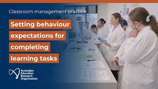 Setting behaviour expectations: Classroom management practice