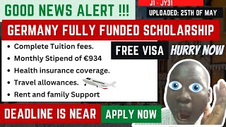 GERMANY FULLY FUNDED SCHOLARSHIP | NO BLOCK ACCOUNT | APPLY ASAP | DAAD | STUDY FOR FREE