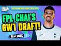 FPL CHAI'S GW1 DRAFT! 🔥 | SOLANKE IN?! | Fantasy Premier League Tips 2024/25