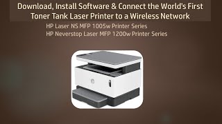 HP Neverstop Laser MFP 1200w Download & Install Software, Connect Wirelessly