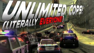 Beating Most Wanted with UNLIMITED Cops, Racers and Traffic! (sort of)