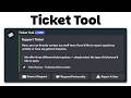 How to Setup Ticket Tool Bot in your Discord Server!