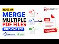 How to Merge Multiple PDF Files into One PDF for Free (Fast & Easy)