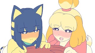Ankha and Isabelle got drunk | An Animal Crossing anime