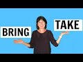 What is the difference between bring and take | English grammar