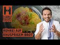 Schnelles Rührei auf knusprigem Brot Rezept von Steffen Henssler