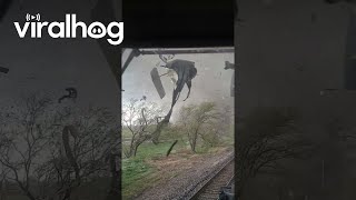 Train Conductor Finds Himself Caught In Tornado's Path || ViralHog