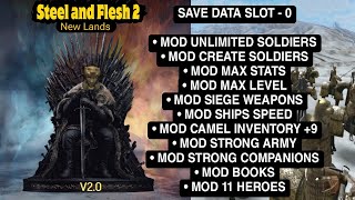 SAVE DATA STEEL AND FLESH 2 STRONG ARMY AND IMMORTAL HERO SLOT-0 | NO PASSWORD & FREE DOWNLOAD