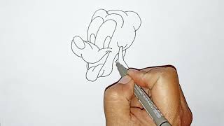 How to draw baby Pluto Mickey Mouse Dog / Cara Menggambar si kecil Pluto anjing Miki Mouse