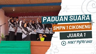 Paduan Suara SMP Negeri 1 Cikoneng | Hymne PGRI - Mojang Priangan