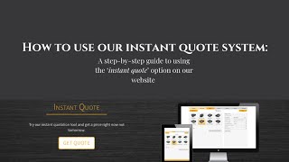 How To Use Our Instant Quote System | Henderstone