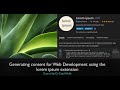 VsCode Tutorial: How to generate new website content with lorem ipsum