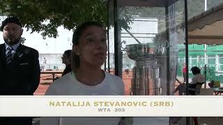 Interview Natalija Stevanovic at Raiffeisen Bellinzona Ladies Open 19.04.23