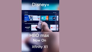 Disney+ and HBO max available on Xfinity X1 #shorts