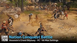 Assassin's Creed Odyssey - Nation Conquest Battle - PC 4K - [Gaming Trend]