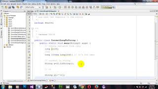 Convert Long object to String object in Java Netbeans