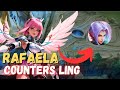 RAFAELA PERFECT KILL TRADES TO COUNTER LING🔥 || RAFAELA GAMEPLAY 2024 || MOBILE LEGENDS