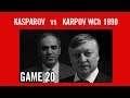 World Championship 1990 Kasparov vs Karpov GAME 20