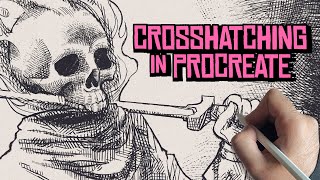How to Do Crosshatching Illustrations in Procreate | Tutorial + Brushes + Exercises