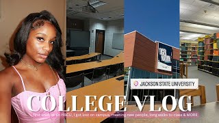 WEEKLY VLOG| my first week at an HBCU, i got lost on campus, meeting new people, grwm & MORE