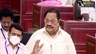 Durai Murugan Wonderful Speech at TN Assembly | CM MK Stalin | DMK |  Katpadi MLA