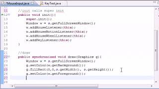 Java Game Development | Chapter - 31 - User Mouse Input ‏