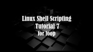 Linux Bash scripting tutorial 7 ||for loop || for loop to execute commands || by learn and code