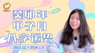 癸卯年甲子月（23.12.7-24.1.5）八字运势✨2023完美收官月：水清木华灵气藏✨猪猪运势