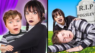 Wednesday Addams Emotional & Funny Birth to DEATH of My Brother in Real Life! | By Crafty Hacks