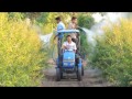 Jay Kishan Mini Tractor With Spray Pump Live Demo, it is use in Agriculture activity & etc.