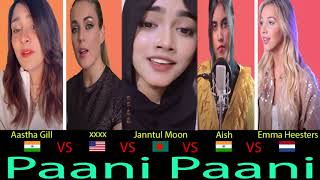 Paani Paani |Battle by-Aastha Gill,Xxxx,Janntul Moon,Aish,Emma Heesters | Ashik |Audio Gellery |