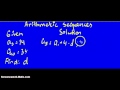 Arithmetic Sequences find a common difference