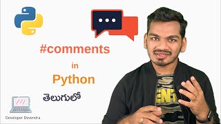 #12 Comments in Python | Python Tutorial for Beginners | తెలుగులో | Telugu