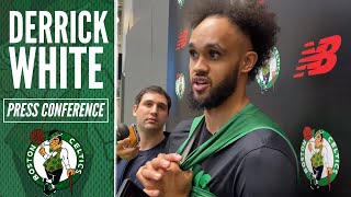 Derrick White Discusses Starting for the Celtics